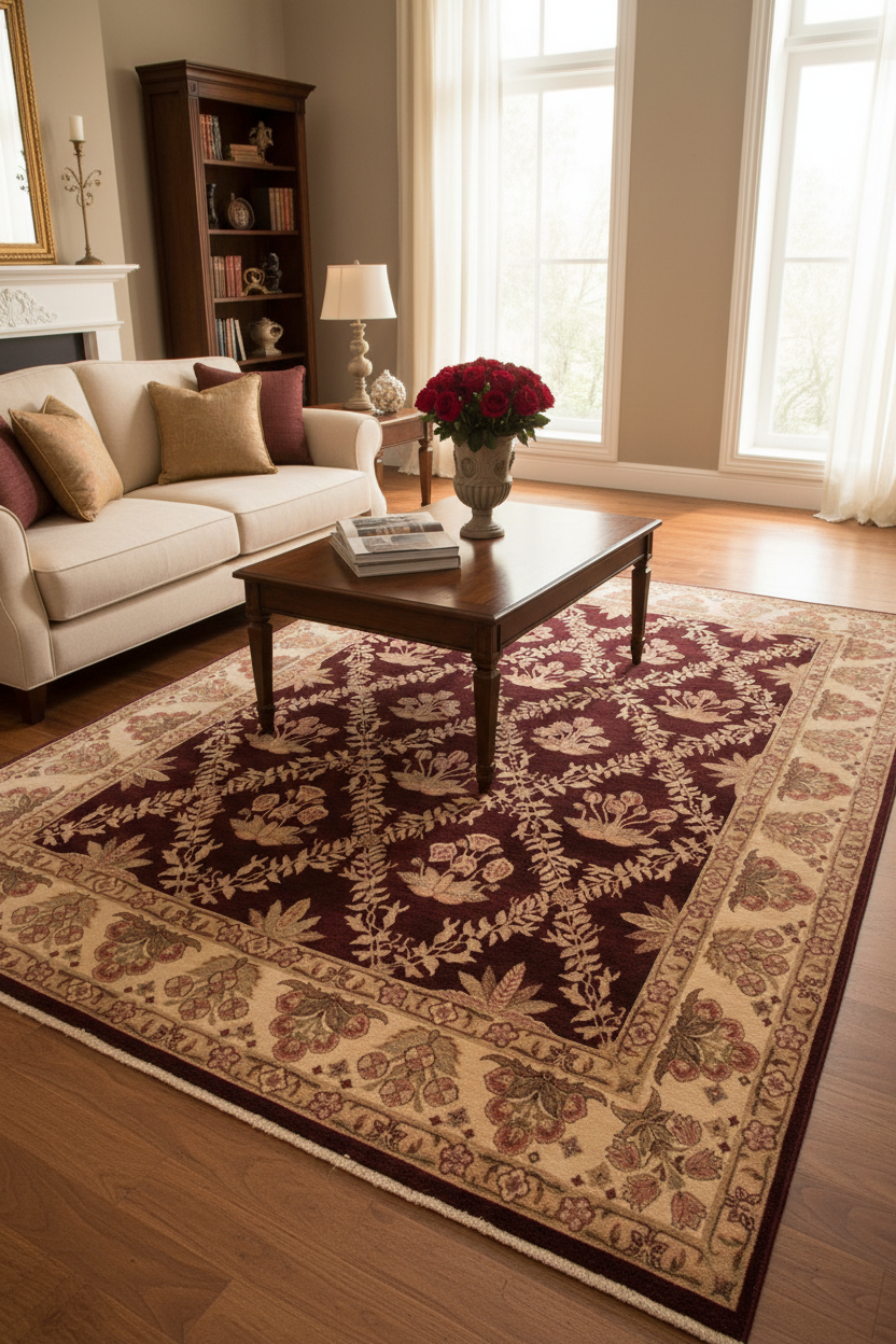 handmade Transitional Veg Dye Aubergine Beige Hand Knotted RECTANGLE 100% WOOL area rug 8x10