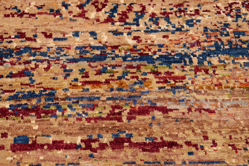 handmade Modern Modern Blue Red Hand Knotted RECTANGLE 100% WOOL area rug 8' x 10'