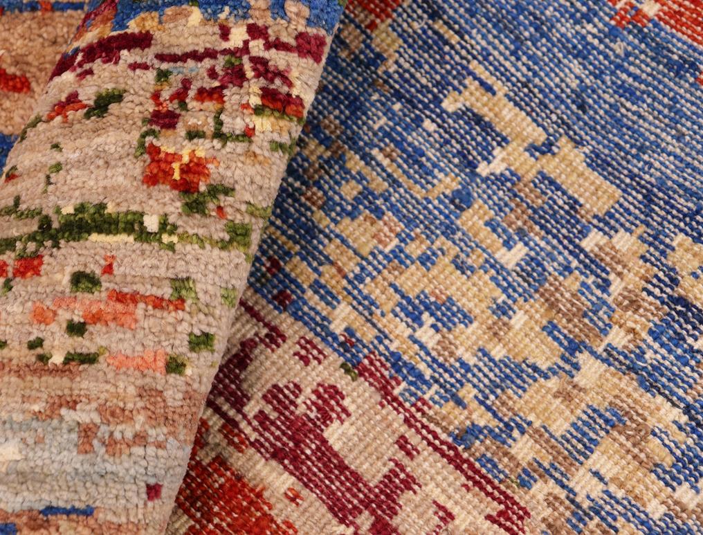 handmade Modern Modern Blue Red Hand Knotted RECTANGLE 100% WOOL area rug 8 x 10