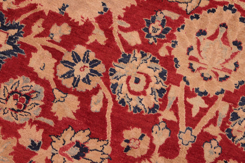 handmade Transitional Mahal Red Blue Hand Knotted RECTANGLE 100% WOOL area rug 8x10