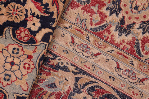 handmade Transitional Mahal Red Blue Hand Knotted RECTANGLE 100% WOOL area rug 8x10