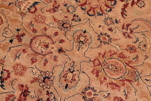 handmade Transitional Agra Tan Tan Hand Knotted RECTANGLE 100% WOOL area rug 8x10