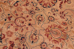 Semi-Antique Agra Vicki Tan/Tan Wool Rug - 8'2'' x 10'1''