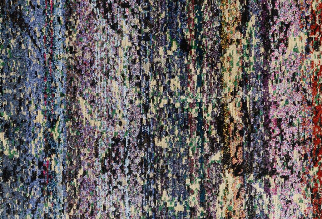 handmade Modern Kafkaz Blue Black Hand Knotted RECTANGLE 100% WOOL area rug 4 x 6