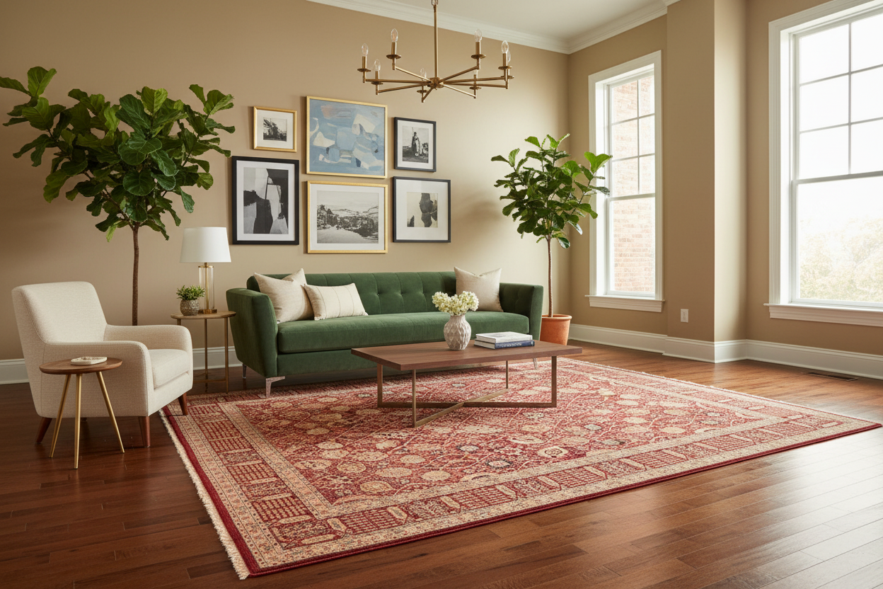 handmade Transitional Tabriz Aubergine Aubergine Hand Knotted RECTANGLE 100% WOOL area rug 8x10