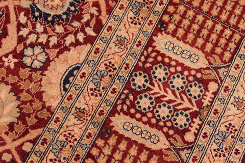 handmade Transitional Tabriz Aubergine Aubergine Hand Knotted RECTANGLE 100% WOOL area rug 8x10