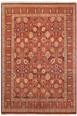 Traditional Tabriz Tara Aubergine Aubergine Hand Knotted Area rugs 8 x 10