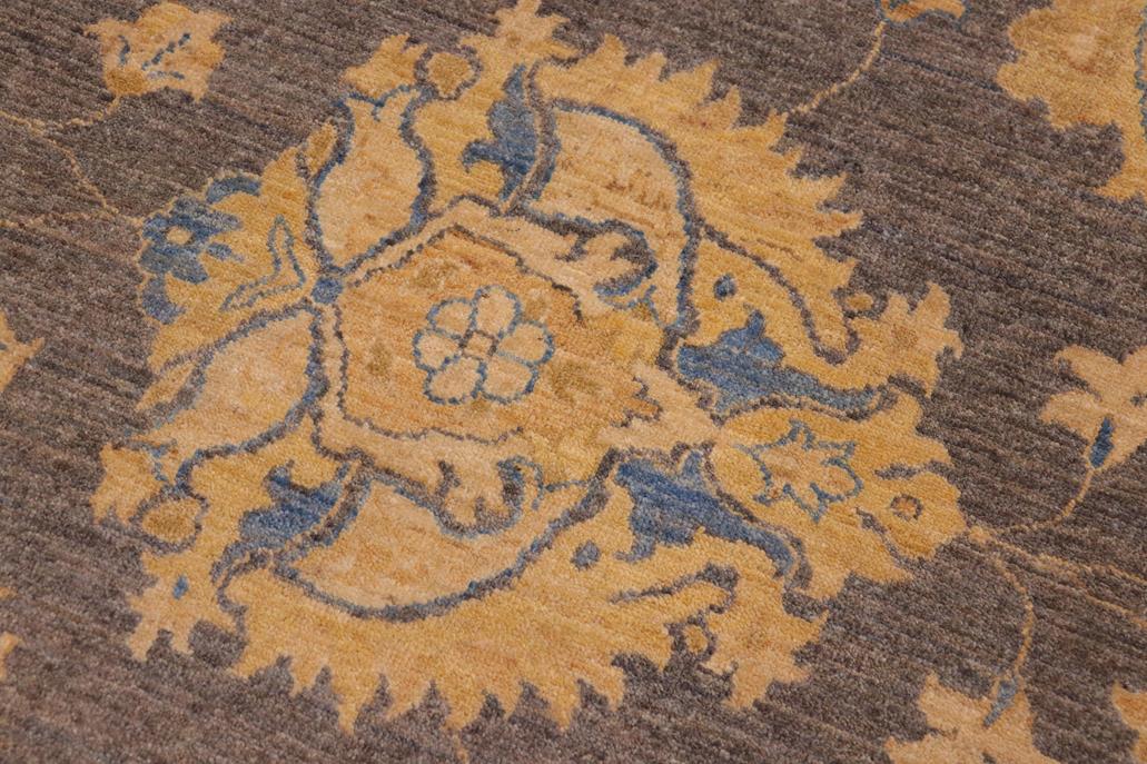 handmade Traditional Kafkaz Gray Tan Hand Knotted RECTANGLE 100% WOOL area rug 10 x 13