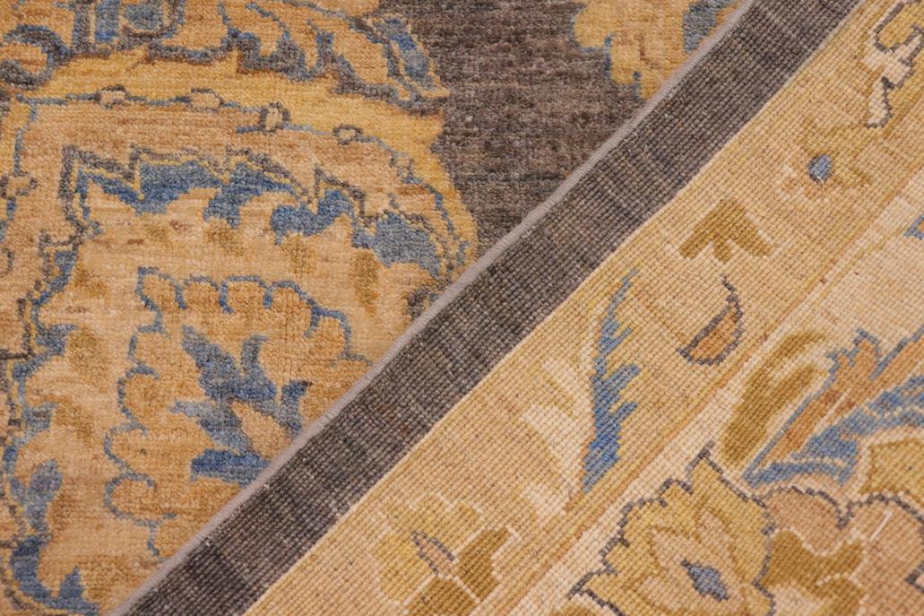 handmade Traditional Kafkaz Gray Tan Hand Knotted RECTANGLE 100% WOOL area rug 10 x 13