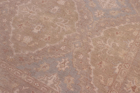 handmade Transitional Kafkaz Lt. Green Lt. Gray Hand Knotted RECTANGLE 100% WOOL area rug 8' x 10'