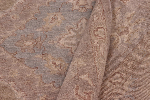handmade Transitional Kafkaz Lt. Green Lt. Gray Hand Knotted RECTANGLE 100% WOOL area rug 8' x 10'