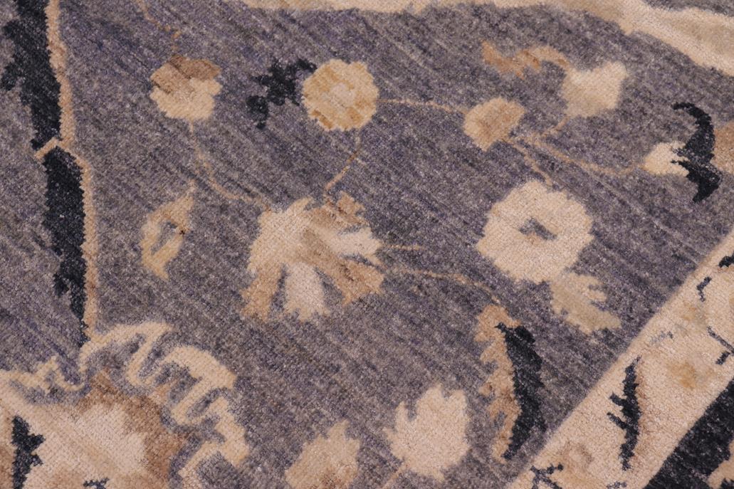 handmade Traditional Kafkaz Gray Blue Hand Knotted RECTANGLE 100% WOOL area rug 9 x 12