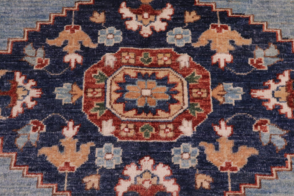 handmade Traditional Kafkaz Orange Rust Hand Knotted RECTANGLE 100% WOOL area rug 9' x 12'