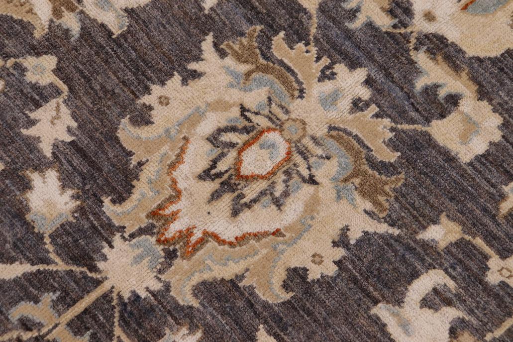 handmade Traditional Kafkaz Gray Ivory Hand Knotted RECTANGLE 100% WOOL area rug 8 x 10