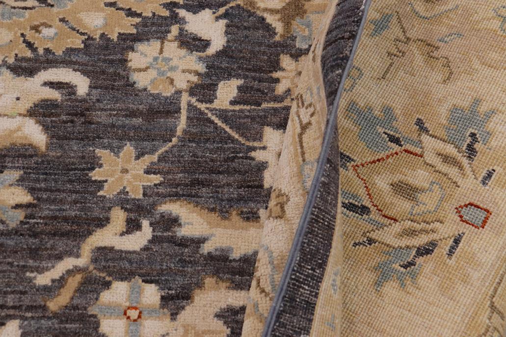 handmade Traditional Kafkaz Gray Ivory Hand Knotted RECTANGLE 100% WOOL area rug 8 x 10