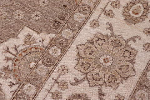 handmade Traditional Kafkaz Tan Ivory Hand Knotted RECTANGLE 100% WOOL area rug 10x14