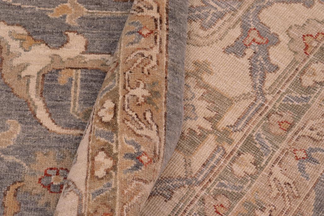 handmade Traditional Kafkaz Lt. Gray Beige Hand Knotted RECTANGLE 100% WOOL area rug 9 x 12