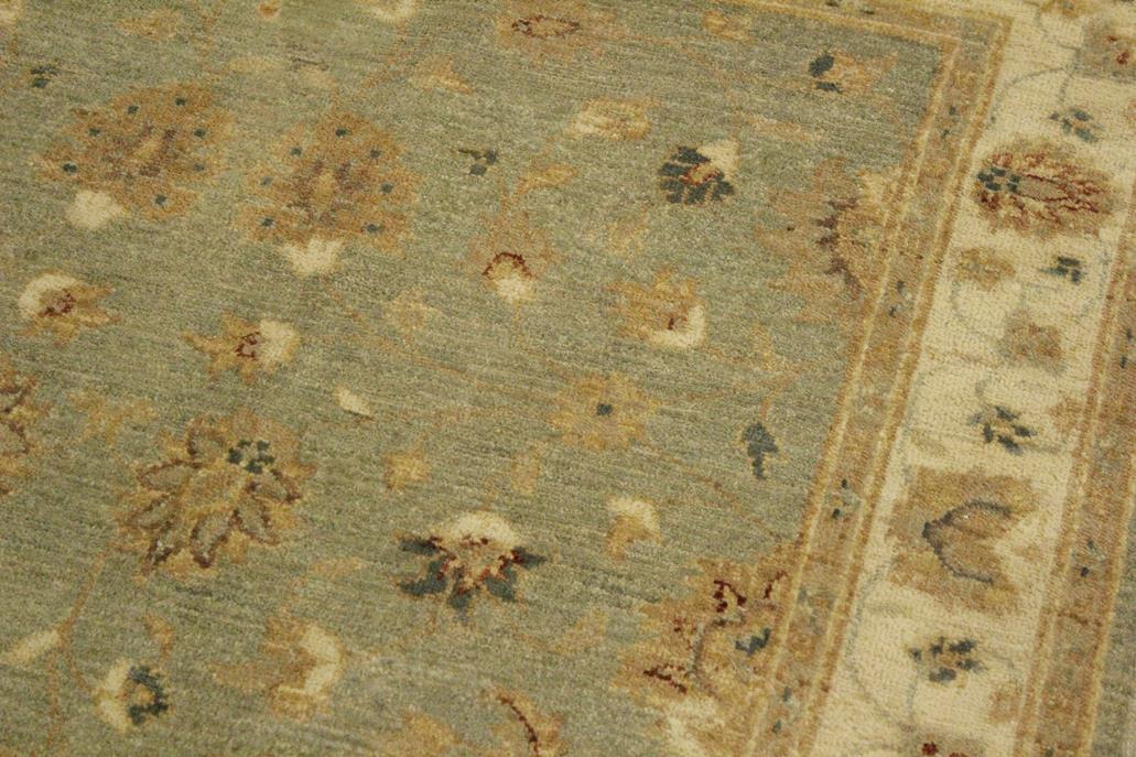 handmade Traditional Kafkaz Gray Ivory Hand Knotted RECTANGLE 100% WOOL area rug 4 x 6