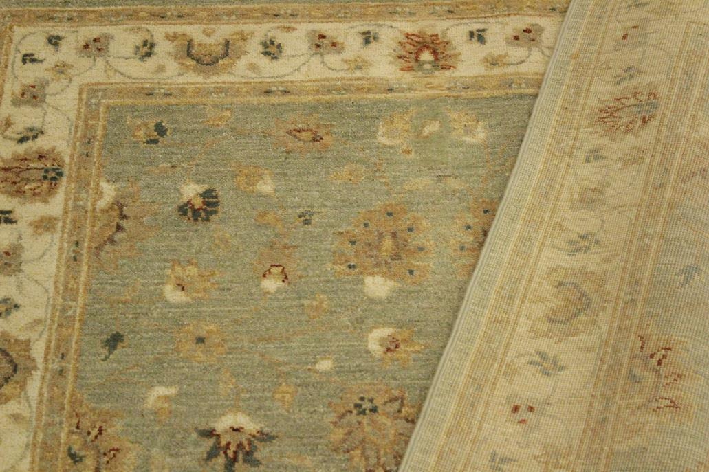 handmade Traditional Kafkaz Gray Ivory Hand Knotted RECTANGLE 100% WOOL area rug 4 x 6