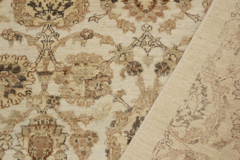 handmade Modern Kafkaz Ivory Tan Hand Knotted RECTANGLE 100% WOOL area rug 4' x 6'