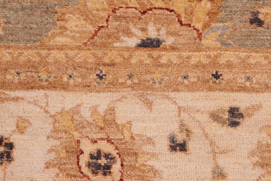 handmade Traditional Kafkaz Gray Ivory Hand Knotted RECTANGLE 100% WOOL area rug 8 x 10