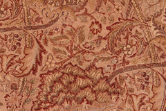 Vintage Persian William Vera Tan/Gold Wool Rug - 8'0'' x 10'8''