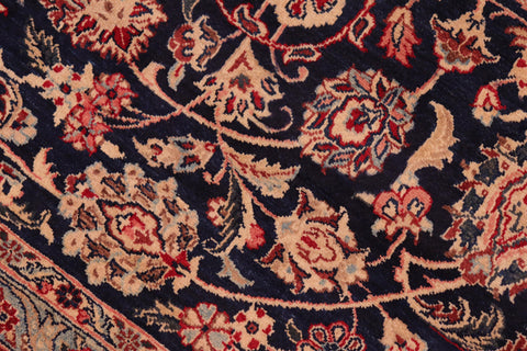 handmade Traditional Dabir Blue Brown Hand Knotted RECTANGLE 100% WOOL area rug 8x10