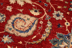 handmade Traditional Kafkaz Red Ivory Hand Knotted RECTANGLE 100% WOOL area rug 8 x 10