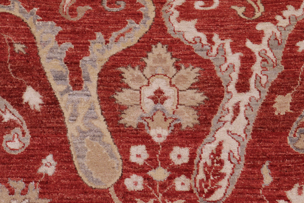 handmade Modern Kafkaz Red Red Hand Knotted RECTANGLE 100% WOOL area rug 9' x 12'