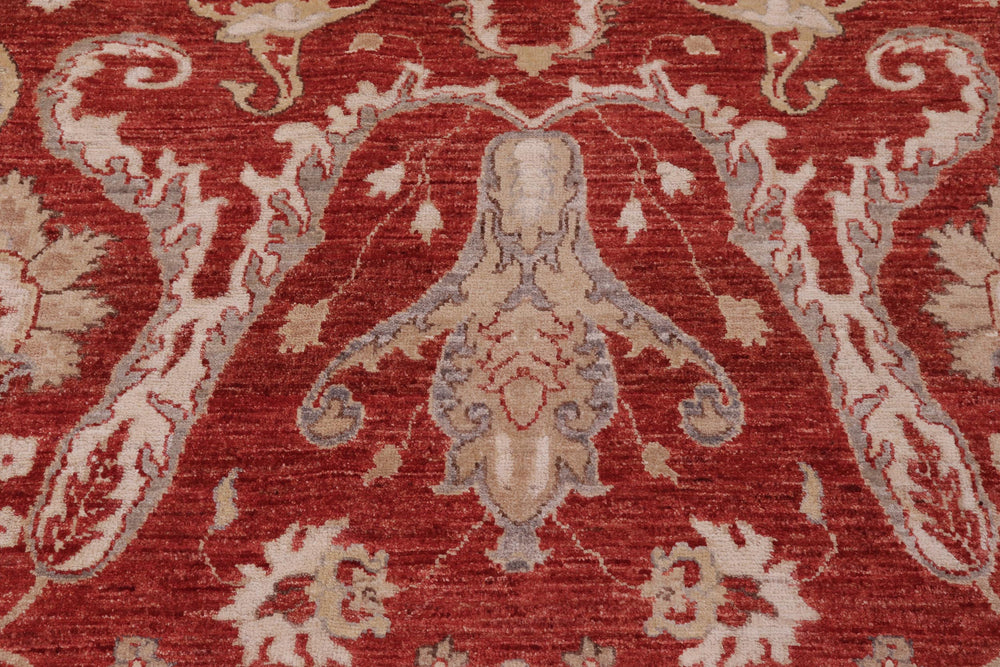 handmade Modern Kafkaz Red Red Hand Knotted RECTANGLE 100% WOOL area rug 9' x 12'