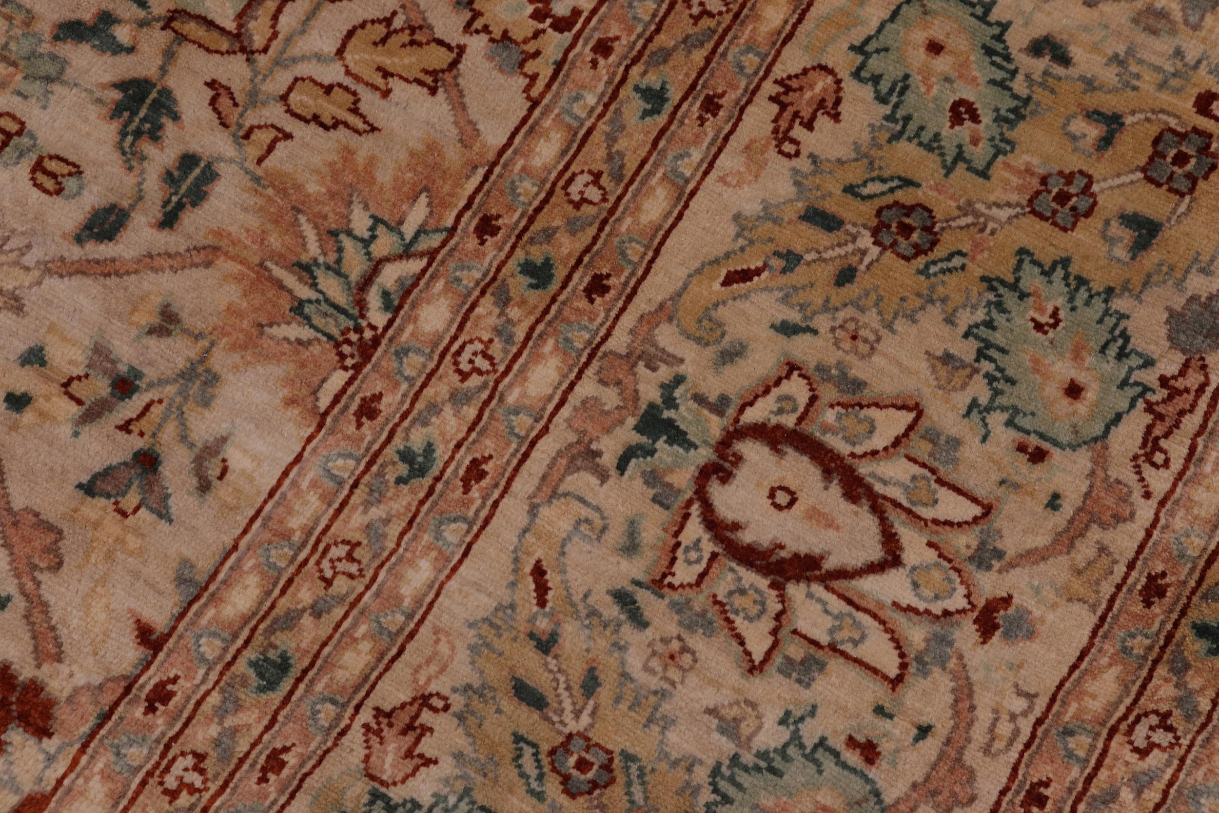 handmade Traditional  Lt. Tan Lt. Tan Hand Knotted RECTANGLE 100% WOOL area rug 8' x 10'