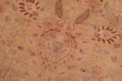 handmade Transitional Sultanabad Gold Gray Hand Knotted RECTANGLE 100% WOOL area rug 8x10