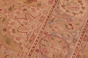 handmade Transitional Sultanabad Gold Gray Hand Knotted RECTANGLE 100% WOOL area rug 8x10