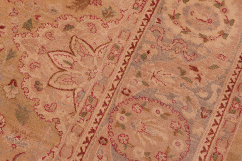 handmade Transitional Sultanabad Gold Gray Hand Knotted RECTANGLE 100% WOOL area rug 8x10
