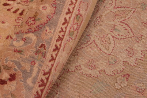 handmade Transitional Sultanabad Gold Gray Hand Knotted RECTANGLE 100% WOOL area rug 8x10