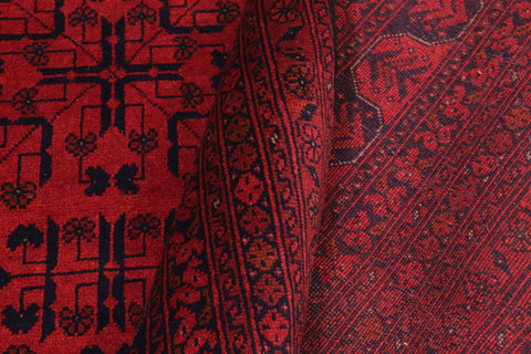 handmade Tribal Biljik Khal Mohammadi Red Blue Hand Knotted RECTANGLE 100% WOOL area rug 8X11