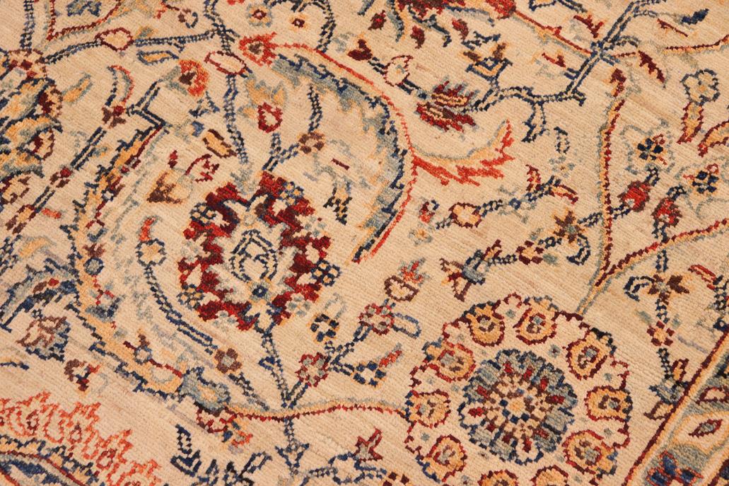 handmade Transitional Kafkaz Beige Lt. Green Hand Knotted RECTANGLE 100% WOOL area rug 7 x 10