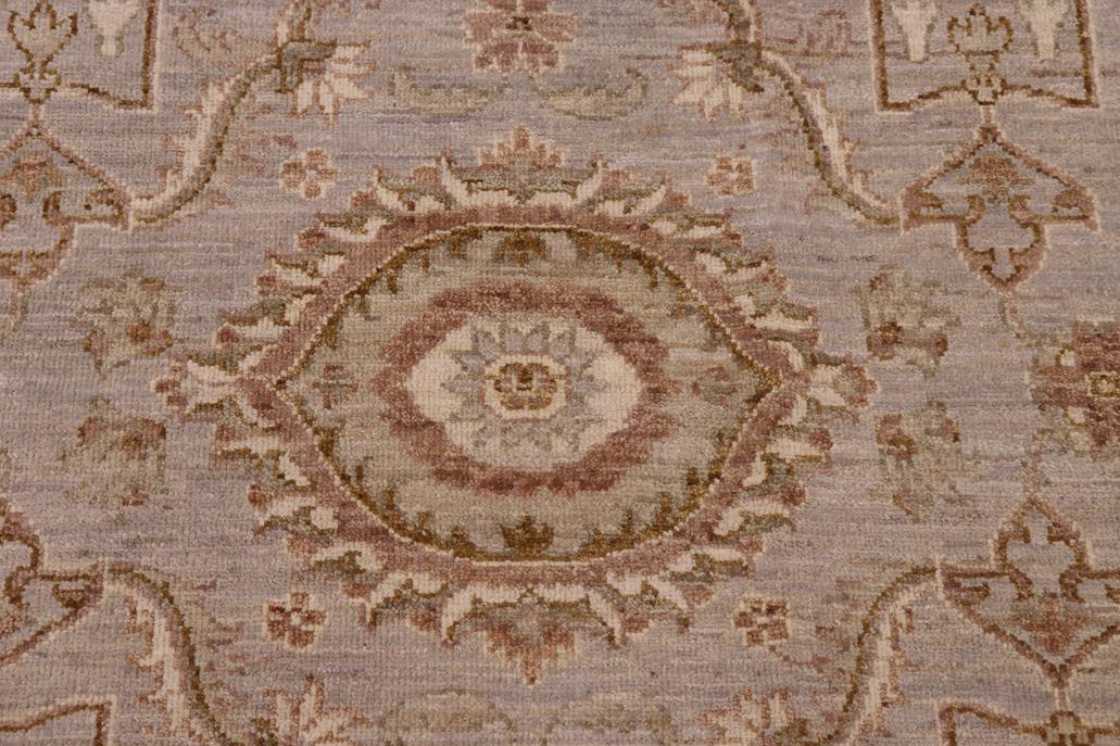 handmade Traditional Kafkaz Gray Ivory Hand Knotted RECTANGLE 100% WOOL area rug 9 x 12