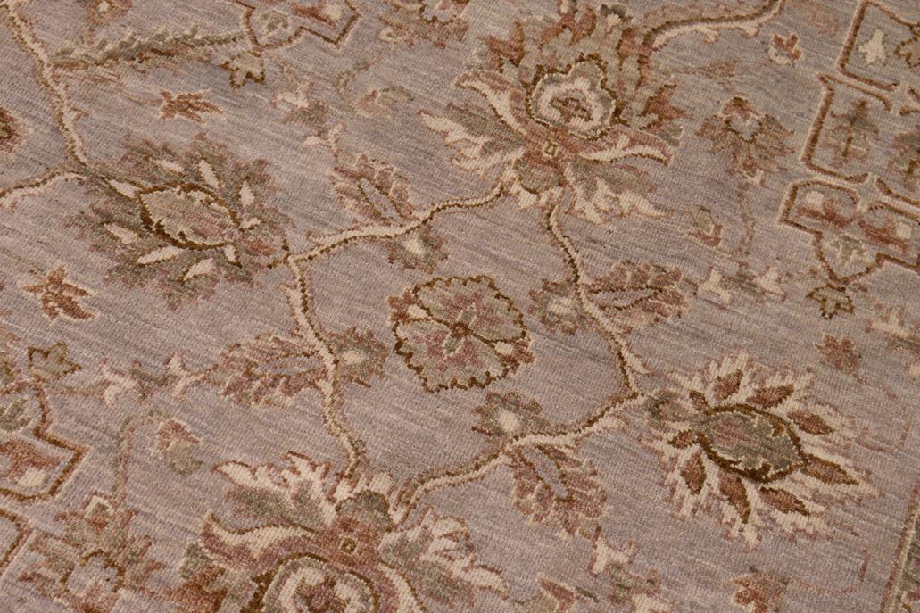 handmade Traditional Kafkaz Gray Ivory Hand Knotted RECTANGLE 100% WOOL area rug 9 x 12