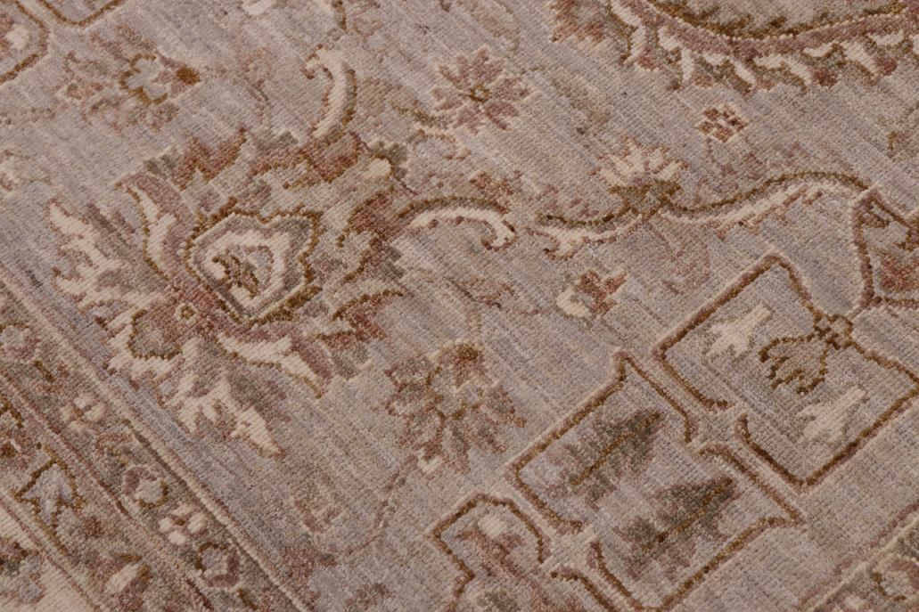 handmade Traditional Kafkaz Gray Ivory Hand Knotted RECTANGLE 100% WOOL area rug 9 x 12