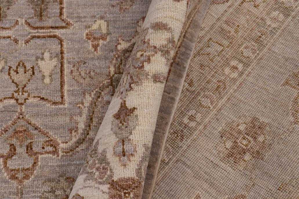 handmade Traditional Kafkaz Gray Ivory Hand Knotted RECTANGLE 100% WOOL area rug 9 x 12