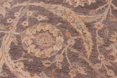 handmade Transitional Kafkaz Brown Tan Hand Knotted RECTANGLE 100% WOOL area rug 8 x 10