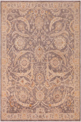 handmade Transitional Kafkaz Brown Tan Hand Knotted RECTANGLE 100% WOOL area rug 8 x 10