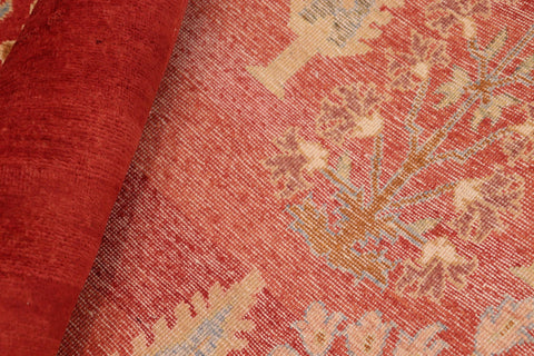 handmade Modern  Red Tan Hand Knotted RECTANGLE 100% WOOL area rug 8x10