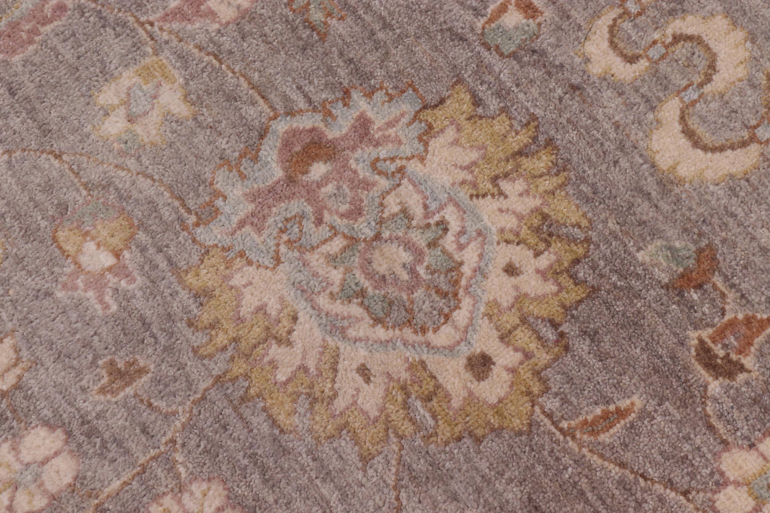 handmade Traditional Kafkaz Gray Ivory Hand Knotted ROUND 100% WOOL area rug 10' x 10'