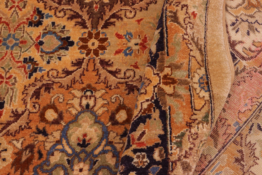 handmade Transitional Design Multi Blue Hand Knotted RECTANGLE 100% WOOL area rug 8' x 10'