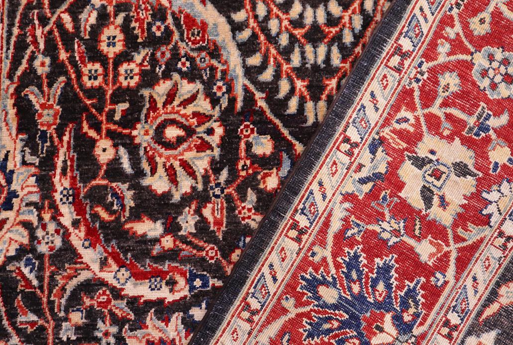 handmade Traditional Kafkaz Black Red Hand Knotted RECTANGLE 100% WOOL area rug 5 x 8