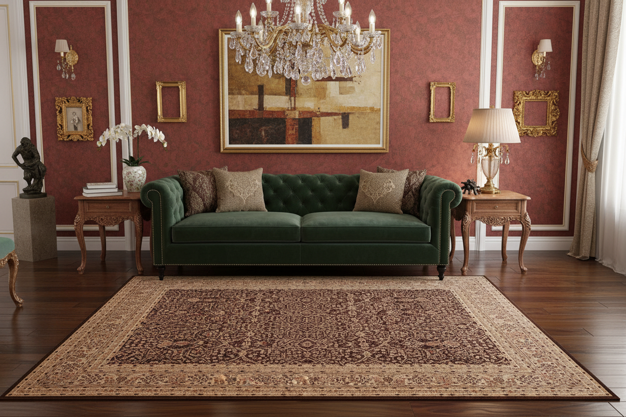 handmade Transitional Tabriz Brown Tan Hand Knotted RECTANGLE 100% WOOL area rug 8' x 10'