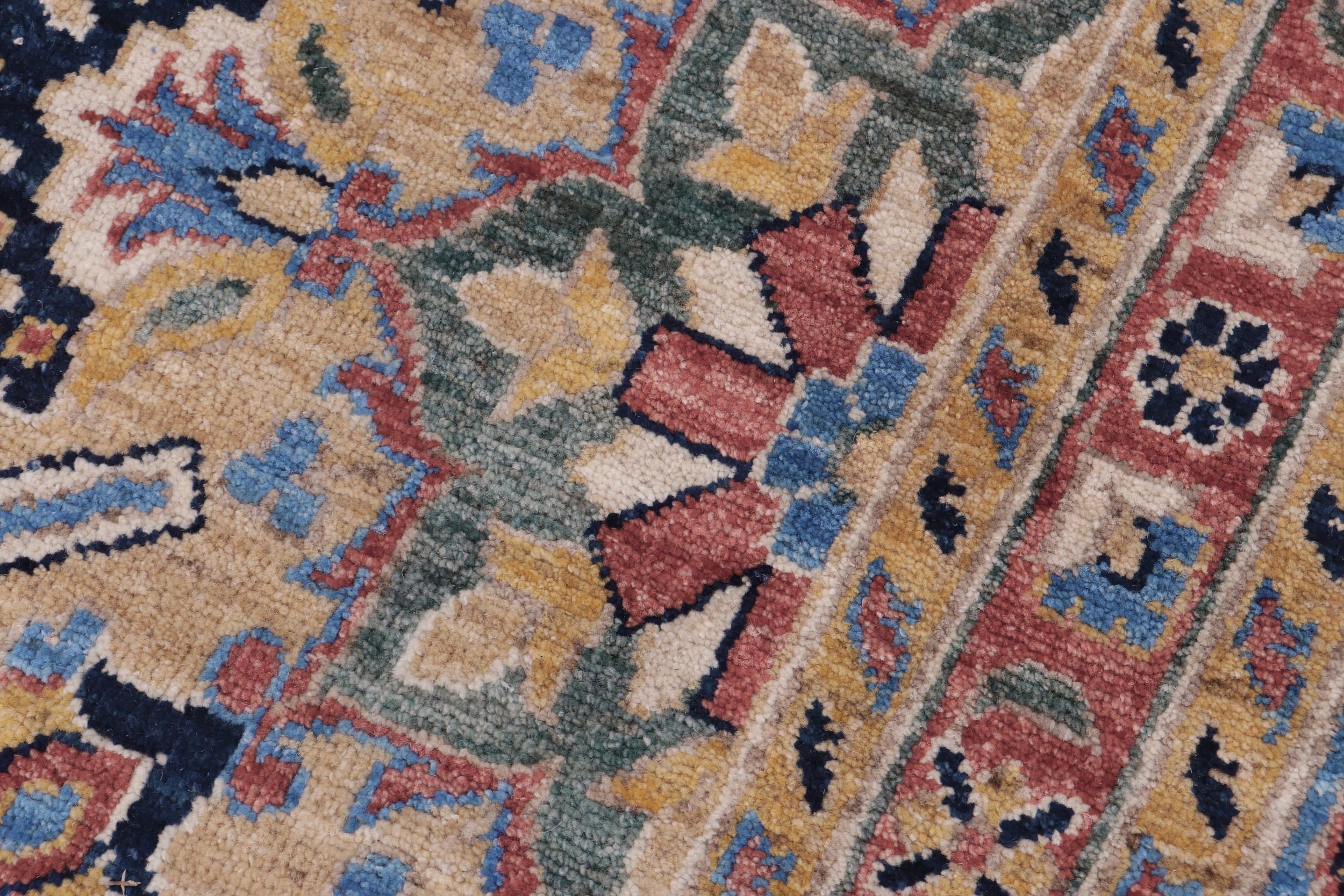 handmade Traditional Kafkaz Lt. Blue Blue Hand Knotted SQUARE 100% WOOL area rug 12x12