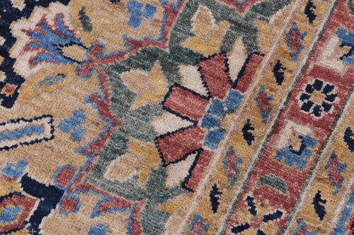handmade Traditional Kafkaz Lt. Blue Blue Hand Knotted SQUARE 100% WOOL area rug 12x12